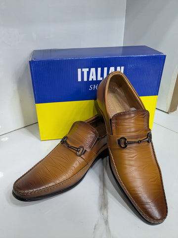 IT-33 Classic Loafer Shoes – Light Brown