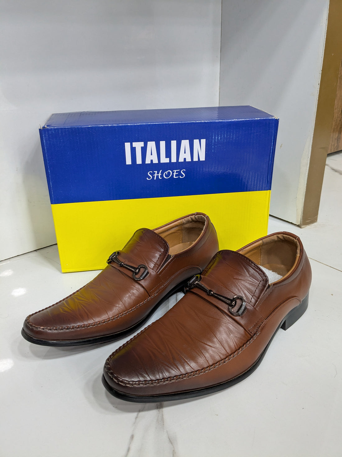 IT-33 Classic Loafer Shoes – Light Brown