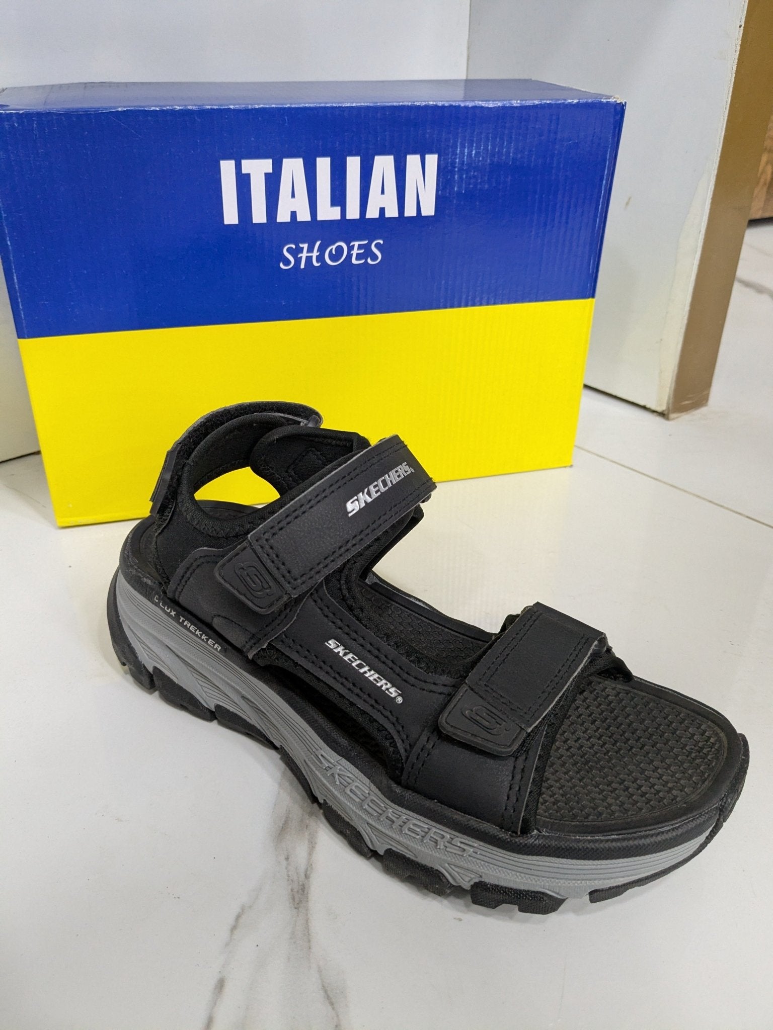 IT - 46 Skechers Trekker Sandal – Black - Italian Shoes