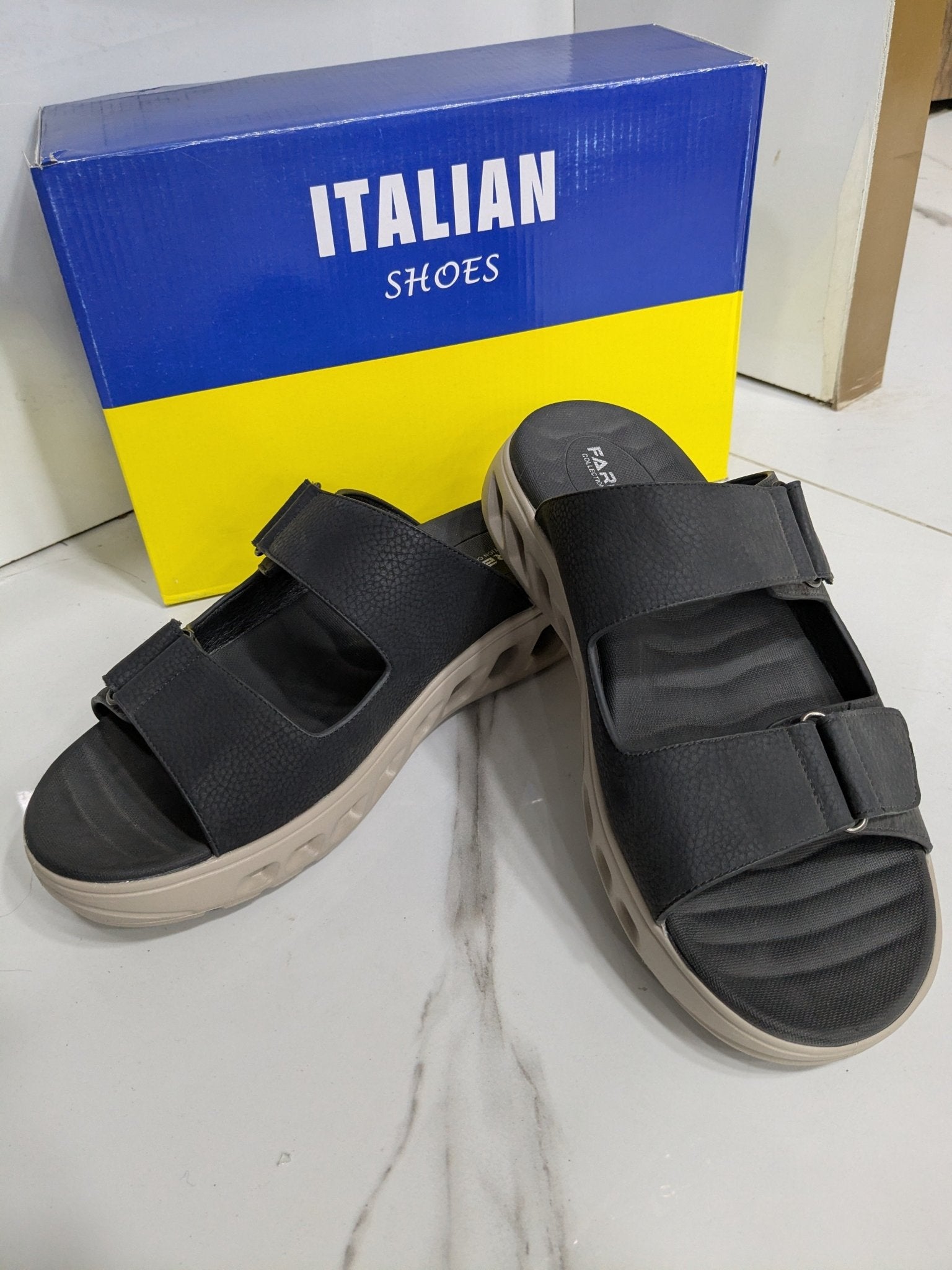 IT - 52 Comfort Slide – Dark Grey - Italian Shoes