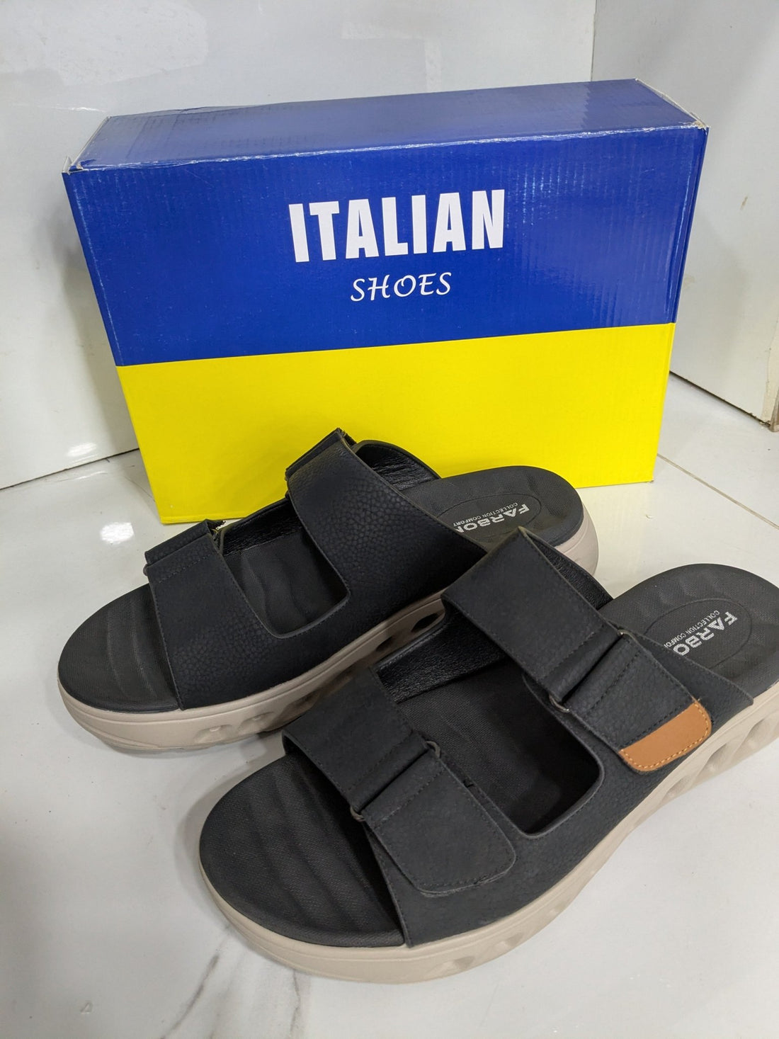 IT - 52 Comfort Slide – Dark Grey - Italian Shoes