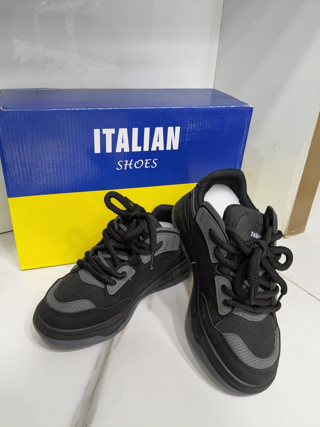 IT - 58 Women’s Sneakers – Black Grey - Italian Shoes