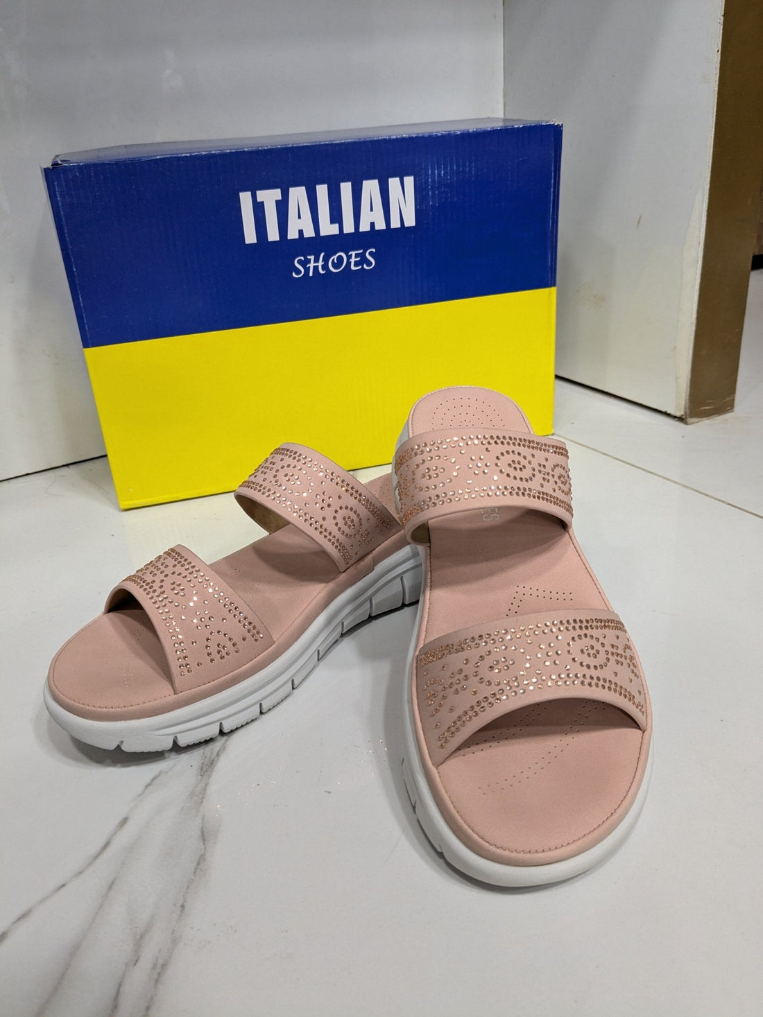 IT - 65 Women’s Slides – Light Pink - Italian Shoes