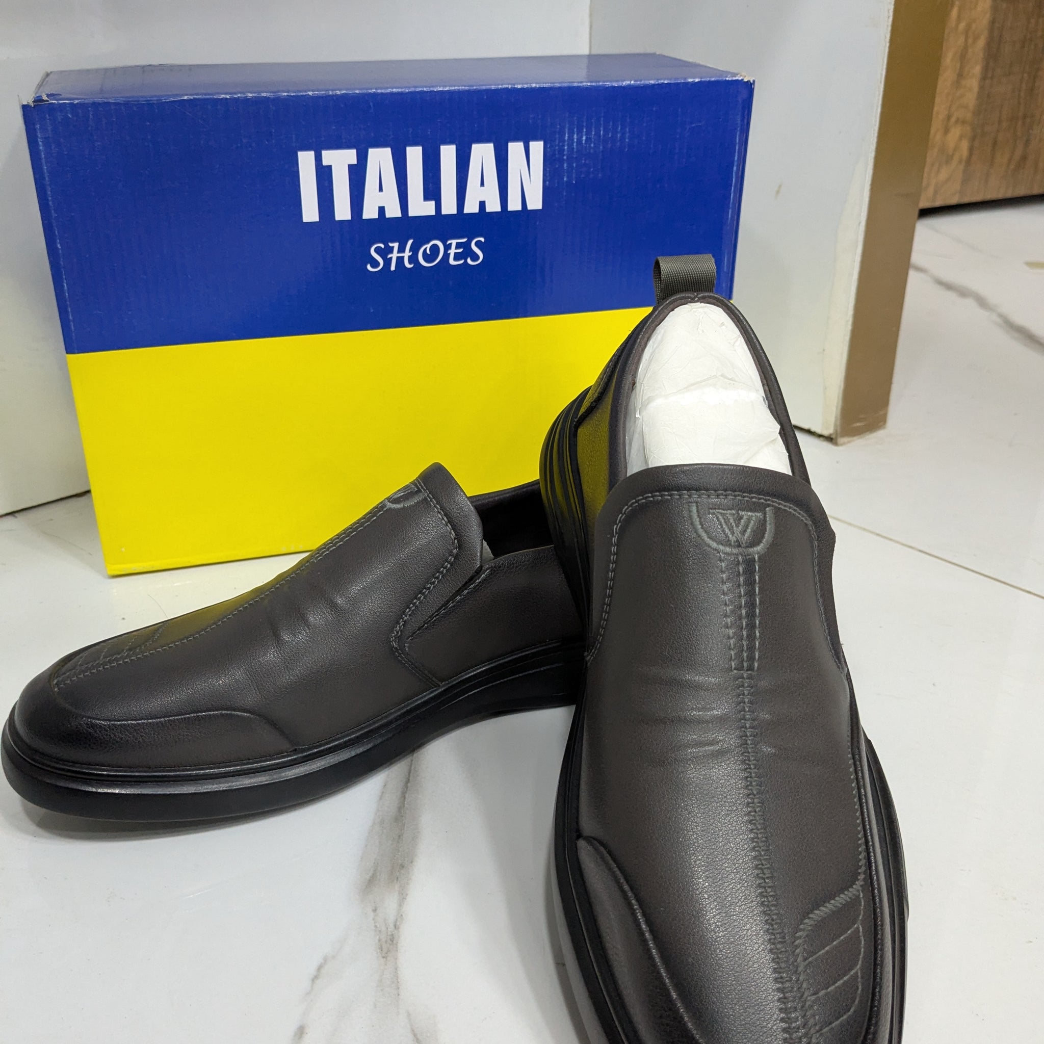 IT-38 Classic Formal Shoes - Charcoal Colour