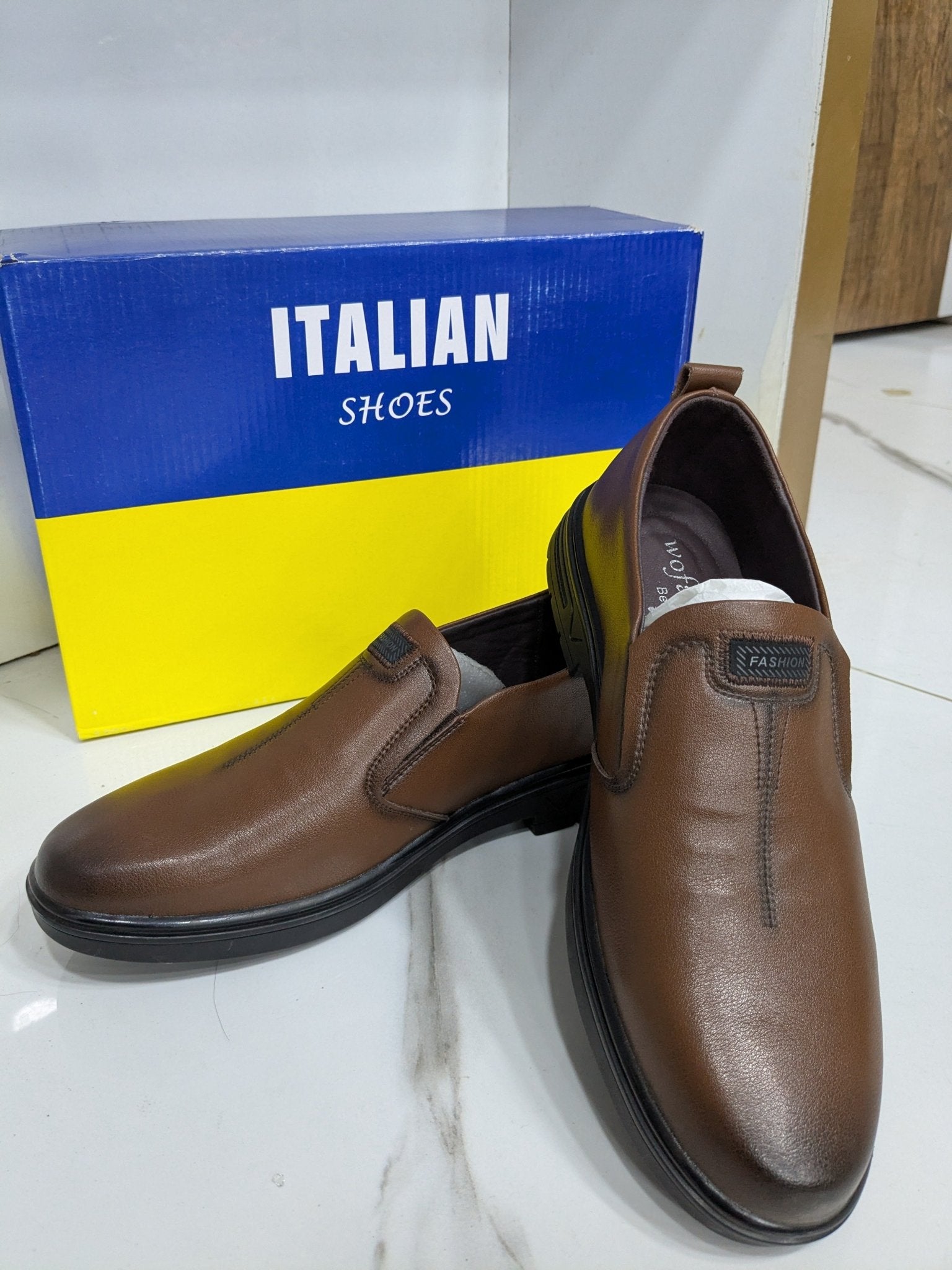 T - 35 Slip - On Casual Shoes – Brown - Italian Shoes
