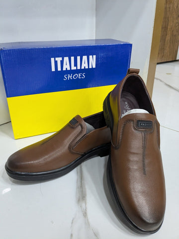T - 35 Slip - On Casual Shoes – Brown - Italian Shoes